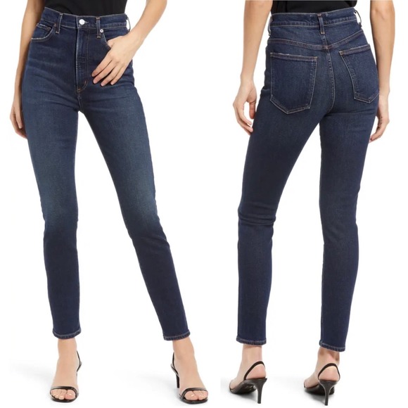 NWOT AGOLDE Pinch Waist Super High Waist Skinny Jeans (stretch) Ovation, Size 28 - Picture 1 of 13